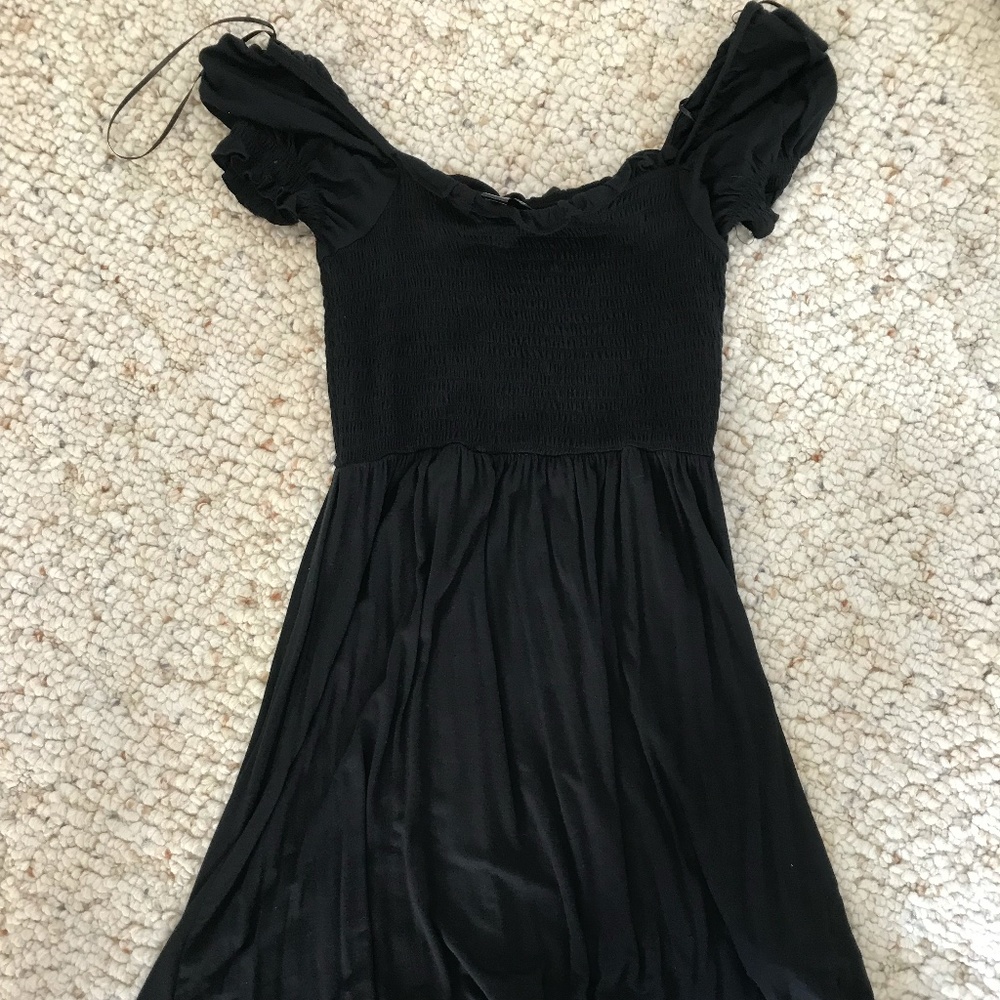 Black Flowy Dress Mini